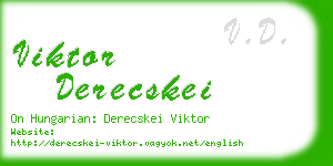 viktor derecskei business card